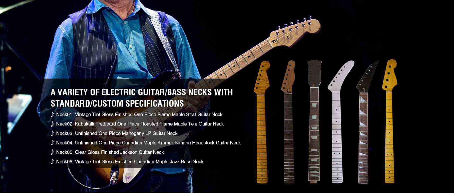 Electric Guitar Necks, Electric Bass Necks
