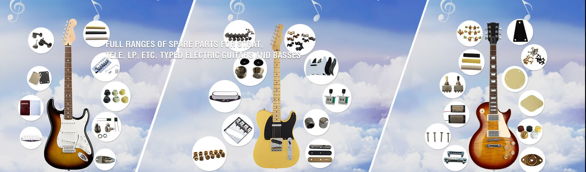 Strat Guitar Parts, Tele Guitar Parts, LP Guitar Parts