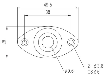 Jack Plate Oval Style