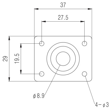 Jack Plate Rectangle Style