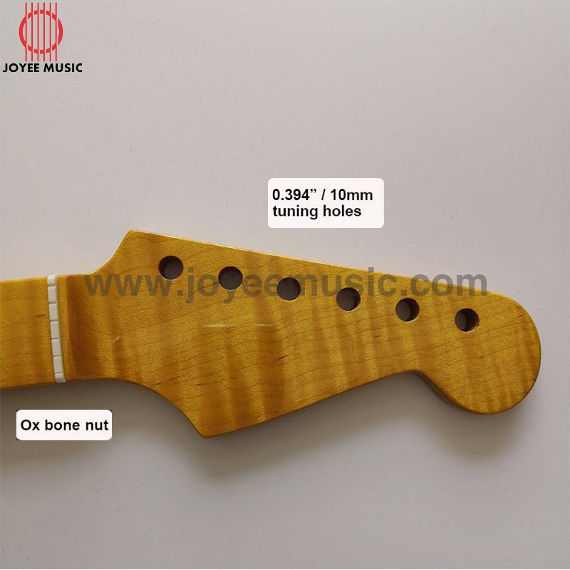 Strat One Piece Flame Maple Guitar Neck Vintage Finish