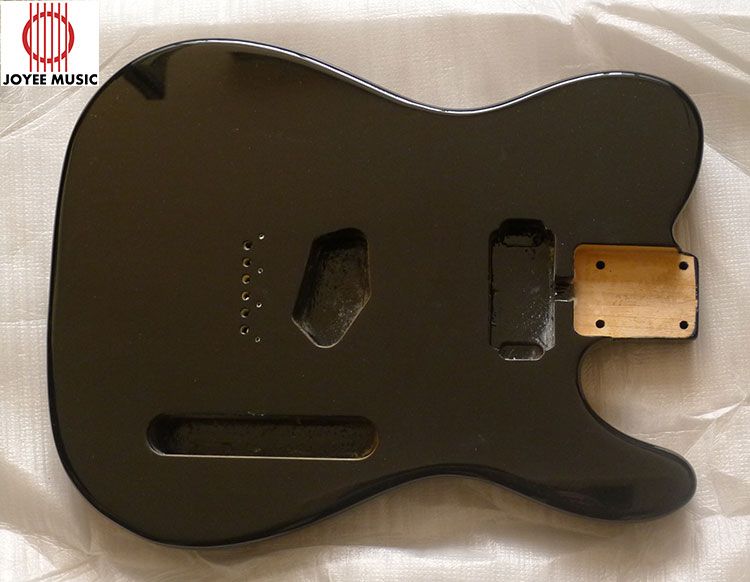 HS Pickup Routed Alder Tele Guitar Body Black Finish