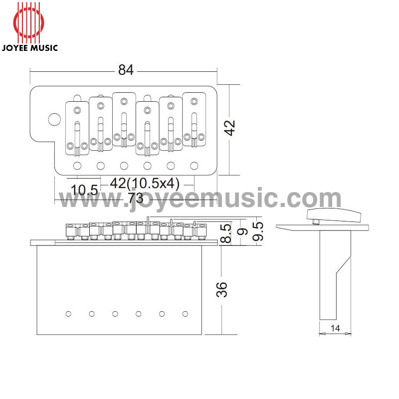 Roller Saddle Strat Guitar Tremolo