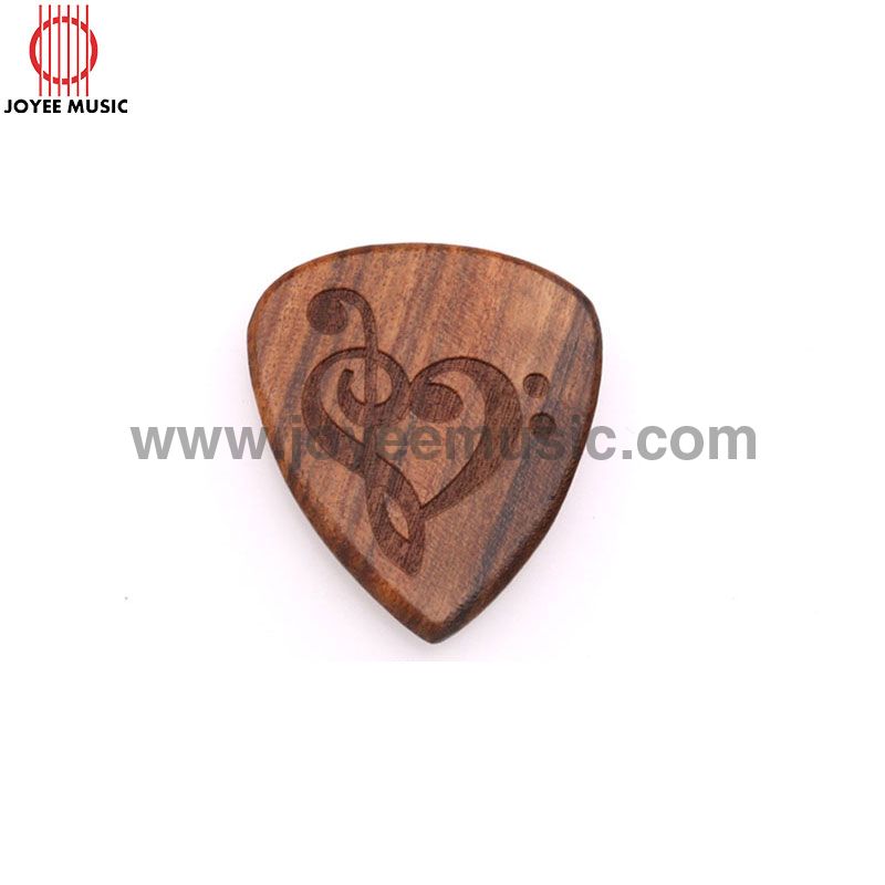Custom Logo Design Engraved Real Wooden Guitar Picks