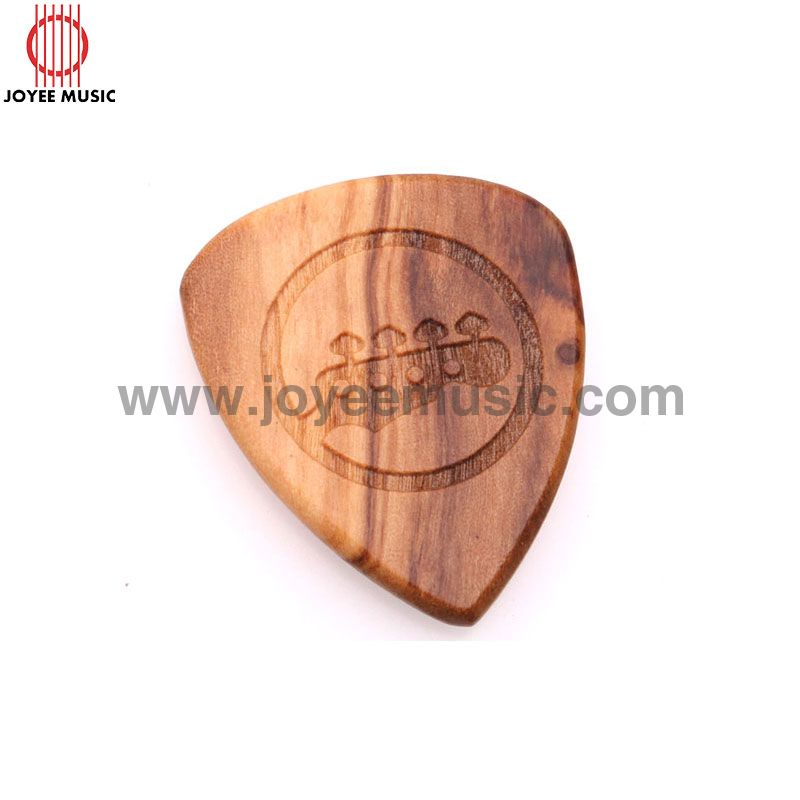 Custom Logo Design Engraved Real Wooden Guitar Picks