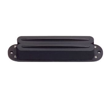 Single Coil Sized Pickup with Twin Blades Narrow Black Rails