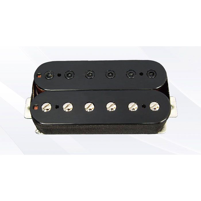 Humbucker Pickup 6 Black Hex Screw 6 Slotted Screw Pole Pieces