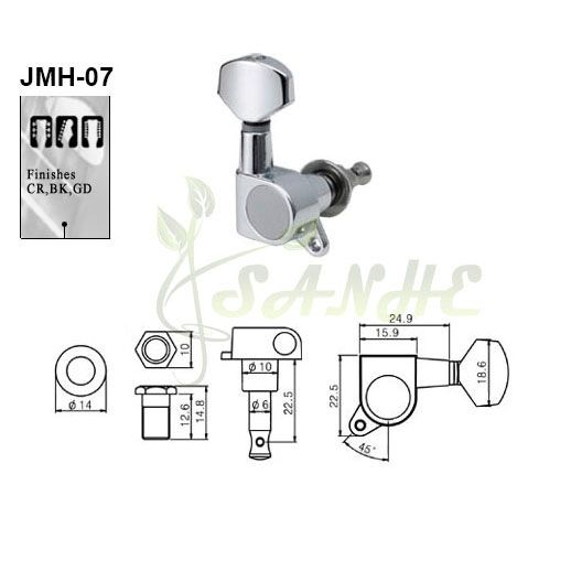 Diecast Guitar Machine Heads Small Schaller-style Knobs