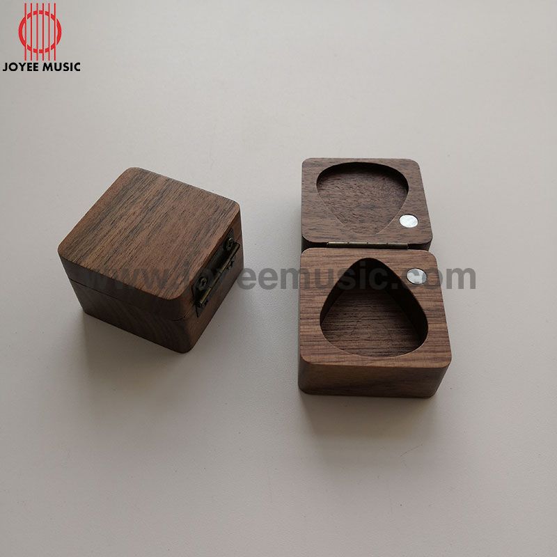 Square Shaped Wood Pick Case