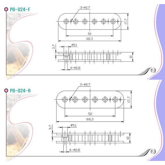 Screw Side Guitar Humbucker Pickup Bobbin