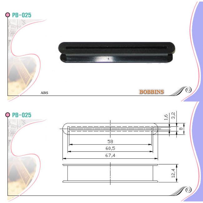 Strat Hot Rail Mini Humbucker Pickup Bobbin