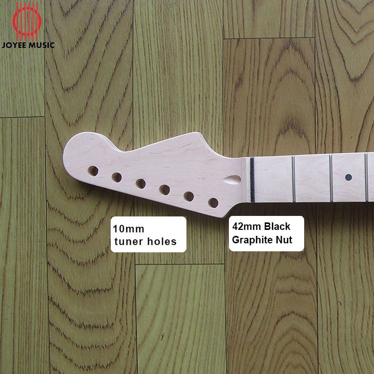 Maple Strat Guitar Neck Maple Fretboard Unfinished