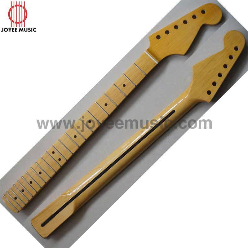 One Piece Maple Strat Guitar Neck Heel Adjusted