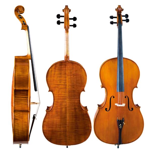 Cello High Grade Solo Model Inlaid Ebony Fittings
