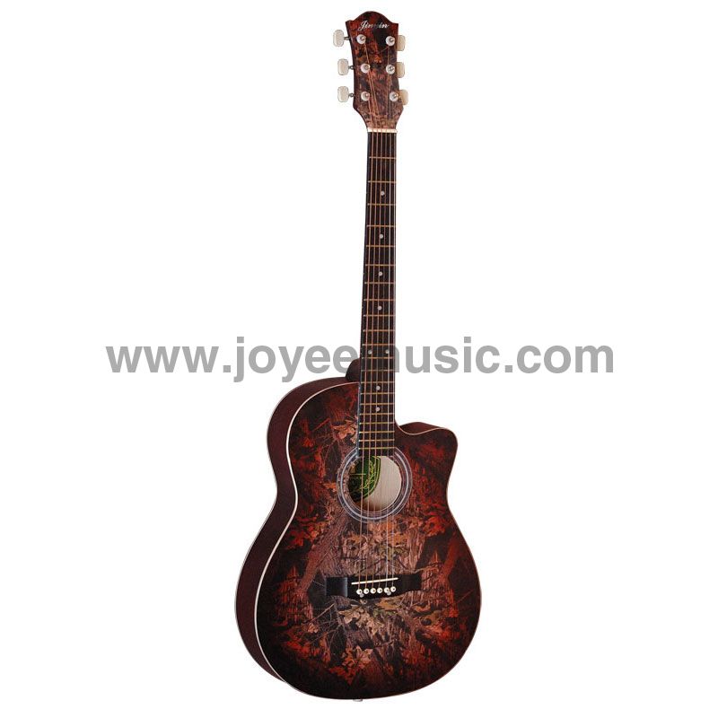 Acoustic Guitar Student 38in Model Patterned Top