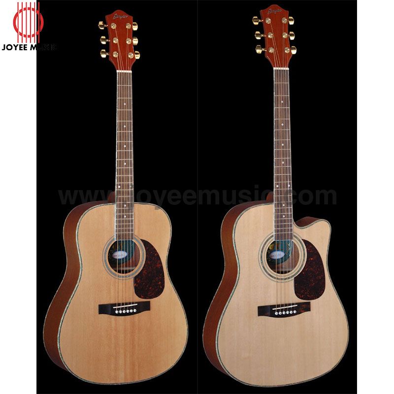 Acoustic Guitar 41in Middle Grade Solid Spruce+Sapele Body