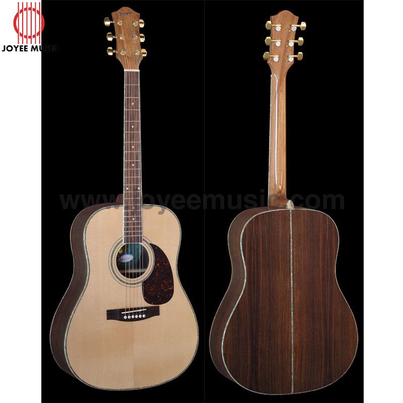 Acoustic Guitar 41in Middle Grade Solid Spruce+Rosewood Body