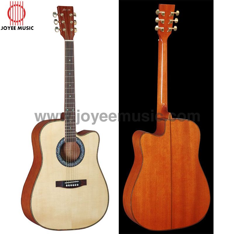 Acoustic Guitar 41in High Grade Solid Spruce+Solid Sapele Body