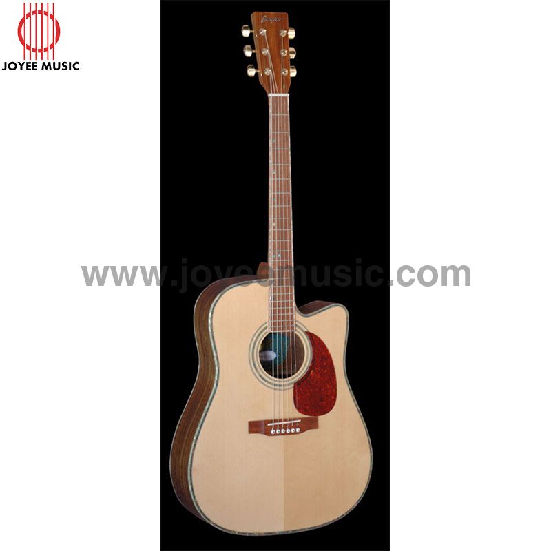 Acoustic Guitar 41in High Grade Solid Red Pine+Solid Walnut Body