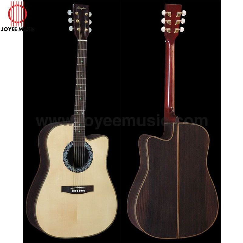 Acoustic Guitar 41in High Grade Solid Red Pine+Solid Rosewood Body