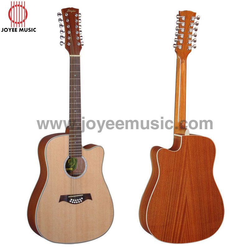 Acoustic Guitar 41in 12-stringed Cutaway Model