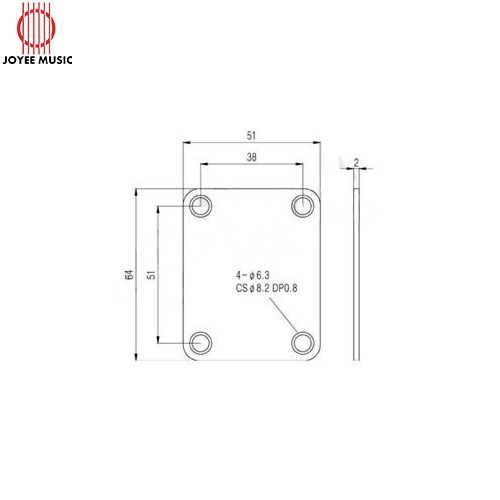 Neck Plate Custom Logo Design Engraved for Fender Guitar Bass