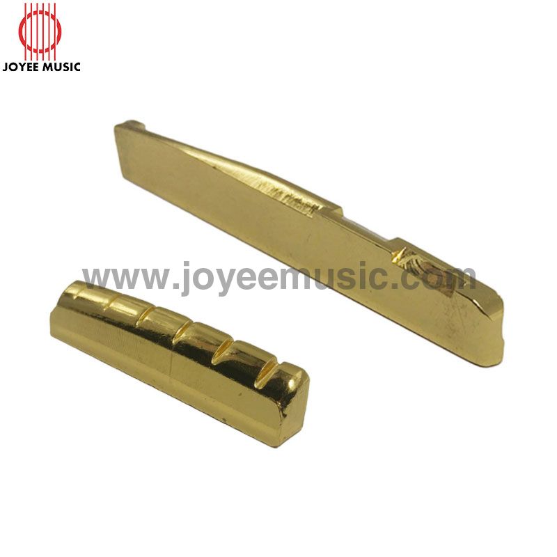 Brass Acoustic Guitar Nut and Saddle