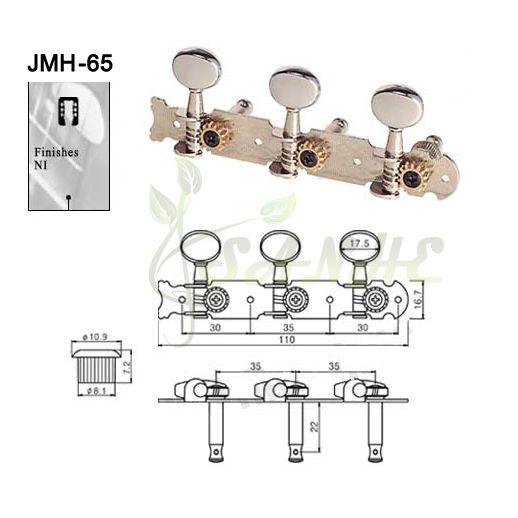 Open Gear Guitar Tuners