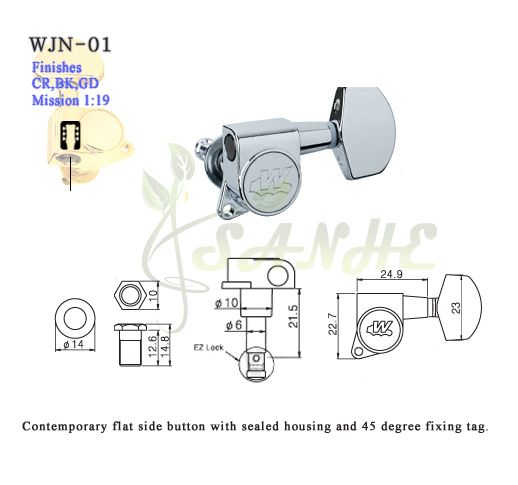 Wilkinson Diecast Machine Heads