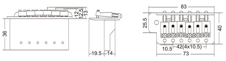 ST Guitar Tremolo Bridge