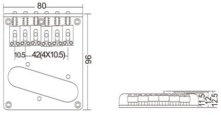 Tele Guitar Bridge