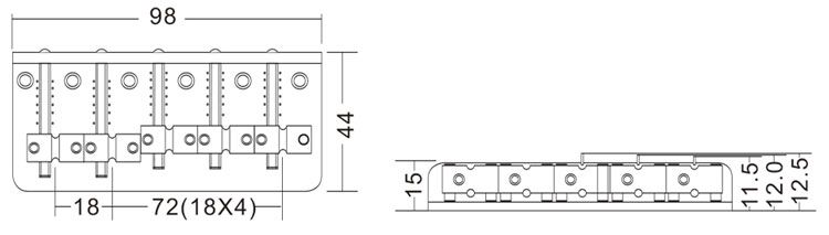 Bass Bridge 5-String Small Type