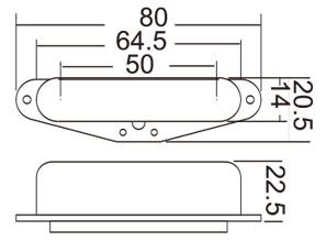 Tele Neck Pickup Ceramic Magnet