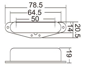 Tele Neck Pickup Alnico Magnet