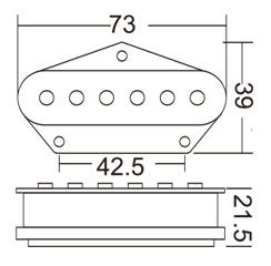 Tele Bridge Pickup Ceramic Magnet