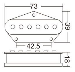 Tele Bridge Pickup Alnico Magnet