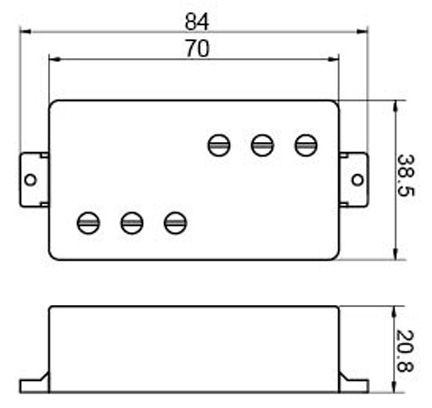 LP Pickup 3 3 Screw Pole Pieces