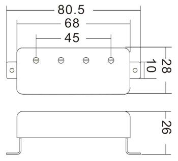 P Bass Pickups Narrow Field