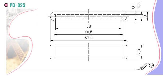 Single Coil Sized Humbucker Bobbins Dual Rail Type