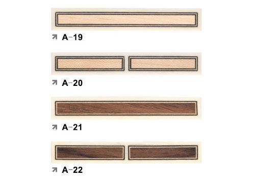 Classical Guitar Bridge Standard Striped Ebony