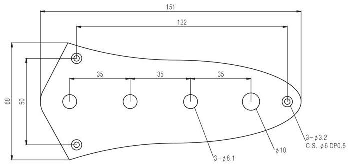 Control Plate Jazz Bass Style