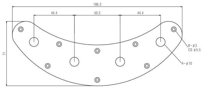 Control Plate Music Man Bass Style