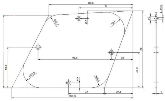 Control Cavity Cover Plate Les Paul Style