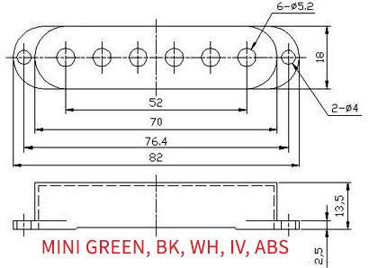 Pickup Cover Single Coil Type