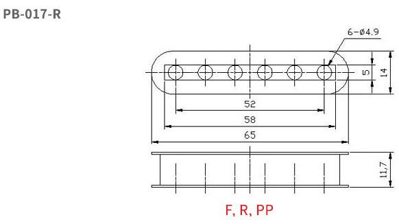 Humbucker Bobbins PP Material