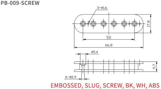 Humbucker Bobbins Slug and Screw Types