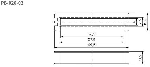 Humbucker Pickup Bobbins PP Material Slot Type