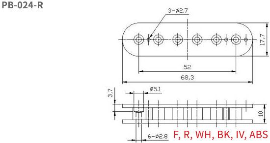 Humbucker Bobbins Screw Side