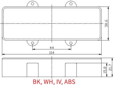 Jazz Bass Humbucker Pickup Cover 5 String Type