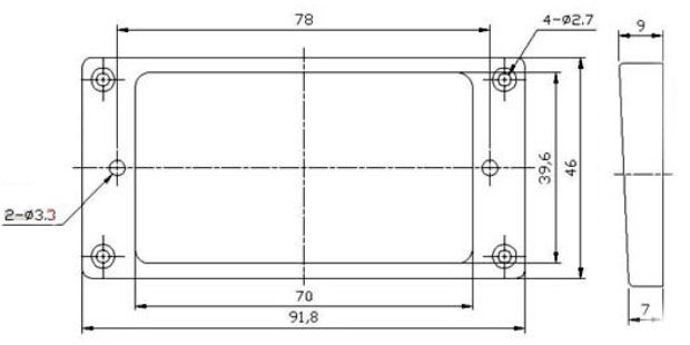 Humbucker Pickup Rings Flat Bottom